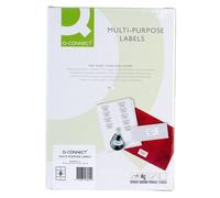 Q-Connect Multi-Purpose Labels 99.1x67.7mm 8 per A4 Sheet Pack of 100 White