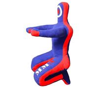 Rapid Mart Kids Grappling Sitting Dummy - 5FT (60 Inches) Unfilled - Wrestling, Jiu-Jitsu, MMA Training Dummy with Moveable Arms and Legs (Blue-Red)