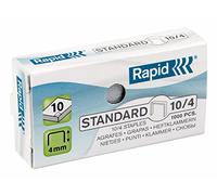 Rapid No. 10 Small Staples, For Stapling up to 10 Sheets, Use with Mini Staplers, Galvanised Wire, Box of 1000, 24862900