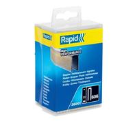 Rapid High-Performance Staples for Dense Materials, Narrow Crown No. 606, Leg Length 30mm, Staple Gun Staples, Resin-Coated Galvanised Steel, 3600 Pieces, Plastic Box (40303096)