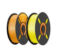 Rapid PETG Filament 1.75mm, 2KG Filament Bundle, Orange, Yellow, High Speed 600mm/s 3D Printer Filament Dimensional Accuracy +/- 0.02 mm, 2 * 1kg Spool Fits for Most FDM 3D Printers
