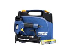Rapid PRO PBS151 Pneumatic Nailer/Stapler for No. 90 Staples & No. 8 Brads, With Comfort Grip, Quick Reload, Includes Carry Case, 200 Staples, and 200 Brads (5000103)