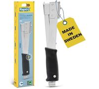 Rapid R54 All-Steel Hammer Tacker 6-14 mm for Roofing/Membranes/Carpeting | Heavy Duty Strong All-Steel Metal Construction, Hammertacker Stapler Uses Flatwire Staples No. 140, 6-14mm, Box (5001696)
