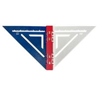 Rapid Rafter Double-Sided Rafter Square, Metal Strip for Level, Folds Flat, Red White and Blue, Tool for Carpenters and Framers - Made in The USA