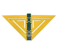 Rapid Rafter Double-Sided Speed Square, Metal Strip for Level, Folds Flat, Yellow and Hunter Green, Tool for Carpenters and Framers - Made in The USA