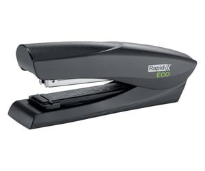 Rapid Recycle Full Strip Stapler, 25 Sheets, Flat Clinch, Black | Full strip stapler, SuperFlatClinch technology reduces paper stack by 40%, staples up to 25 sheets