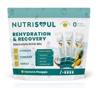 Rapid Rehydration Electrolyte Powder | Pineapple & Coconut Flavour | 30 Sachets | Vitamins C, B1, B3, B5, B9, B12, Magnesium & Himalayn Salt | Zero Sugar | Electrolytes Hydration Drink Mix