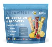 Rapid Rehydration Electrolyte Sachets | Vitamins C, B1, B3 B5, B9, B12, Magnesium & Himalayn Salt | 30 Pack | Zero Sugar | Revitalising Nutritional Electrolytes Hydration Drink Mix