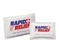 Rapid Relief Deluxe Reusable/Microwavable/Freezer Hot & Cold Gel Compress with Contour Gel - Soothes Aches Pains, Bumps, Swelling and Bruising - 1 Piece 6” x 5” Gel Compress