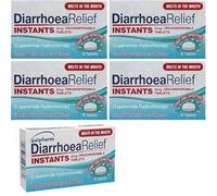 Rapid Relief Diarrhea Capsules INSTANTS - 4 x 6 Anti Diarrhea Loperamide TABS Bundle with a Stool Chart
