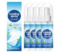 Rapid Reliefs Cooling Face & Body Mist - 4 Pack Instant Cooling Spray for Heat Strokes Prevention | Summer Lasting Refreshing Water for Face, Body & Clothes with Quick Cool Down Effect (Tot 200ml)