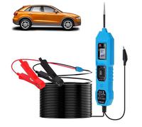 Rapid Revive - Automotive Circuit Voltage Tester 3.5-36V DC - Car Battery Short Circuit Finder with Digital Display, Electrical Fuse Tester, LED Light, Overload Protection & Long Test Lead