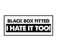 Rapid Revive - Black Box Car Sticker Self Adhesive Vinyl Window Sticker for Cars 144mm x 60mm Funny New Driver Decal