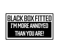 Rapid Revive - Black Box Car Sticker Self Adhesive Vinyl Window Sticker For Cars 180mm x 100mm Funny New Driver Decal