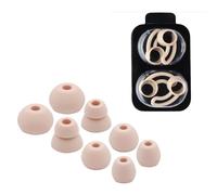 Rapid Revive - Eartips and Wingtips Replacement 5 PACK Eartips Compatible with BeatsX 2 Sets Silicone Wingtips Powerbeats Pro Beats Flex Wireless in Ear Headphones Soft Wing Tips (Matte Gold)