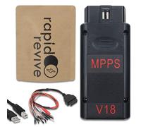 Rapid Revive - MPPS V18 Diagnostic Tool With TriCore Breakout Cable OBD2 Coding ECU Programmer Tuning Scanner Windows Compatible K-Line CAN OBD Lead