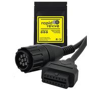 Rapid Revive - OBD2 10 pin Diagnostic Tool Cable Adapter For BMW Motorcycles ICOM A2 A3 ICOM-D Module OBD OBDII Coding Compatible With BMW Motorbike 1996 - 2016 Tool32 16 pin Connector