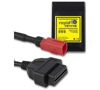 Rapid Revive - OBD2 6 Pin Diagnostic Tool Cable Adapter For Honda Motorcycles OBD OBDII Coding Compatible With MCS Honda Motorbike K-Line CAN-Bus 6 Pin to 16 Pin Connector