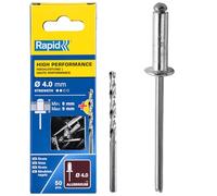 Rapid High Performance Rivets 4mm 12mm Pack of 50
