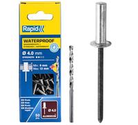 Rapid Waterproof Rivets 4 x 16mm Blister of 50