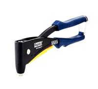 RAPID RP40 MULTI Riveter with Case and 3 Drills, Multi Nozzle Hand Riveter, Smart Caliber, Soft Grip Handle, 150 Rivets Included (5001127)