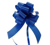 Rapid Satin Pull Bows (15/30 Pack) - 31mm (4 Inch) Gift Ribbon for Presents, Flowers, Crafts, Weddings, Christmas (Royal Blue, 30 x 31mm Pullbows)