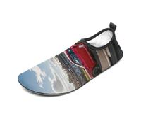 Rapid Sports Car Water Shoes for Men Women, Lightweight Stretch Swim Shoes with Anti-Slip Rubber Sole, Quick-Dry Aqua Socks for Pool, Beach, Surfing, Style, 5 Women/5 Men