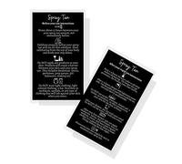 Rapid Spray Tan Pre and Post Care Instructions Cards | 50 Pack | Double Sided Size 3.5 x 2" inches After Care | Black with White Icons Design