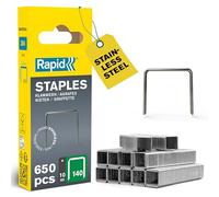 Rapid No. 140 Flatwire staple Stainless steel 10 mm 40109575