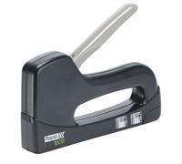 Rapid Staple Gun for Diy Applications, Recycled Plastic Body, Ecotacker, 24821700, Black