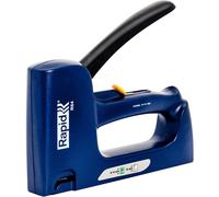 Rapid Multi-Function Staple Gun R64 for No. 140 Staples and No. 8 Brads, 2-in-1 Carpentry and and Insulation Tacker with Ergonomic Handle and All-Steel Interior Wear Parts, Made In Sweden (21000860)