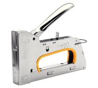 Rapid Staple Gun for Sensitive Materials, All-Steel Body, Pro, R33, | Silver Metal Stapler, 20510650