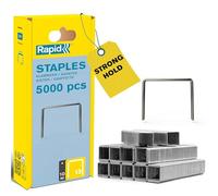 Rapid High-Performance Staples for Textiles, Finewire No. 13, Leg Length 8mm, Staple Gun Staples, Galvanised Steel, 5000 Pieces (40303080)