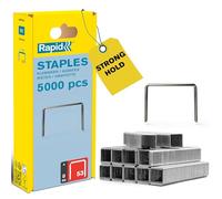 Rapid Staples for Textiles, Finewire No. 53, Leg Length 10mm, 5000 Pieces | High-Performance Staples for Textiles, Staple Gun Staples, Galvanised Steel (40303085)