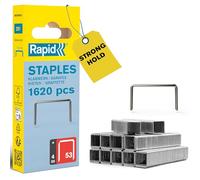 Rapid High-Performance Staples for Textiles, Finewire No. 53, Leg Length 4mm, Staple Gun Staples, Galvanised steel, 1600 Pieces (40109501)