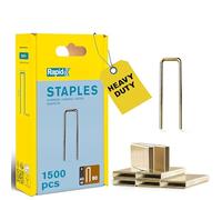 Rapid Staples for Wood, Narrow Crown No. 90, Leg Length 40mm, 1500 Pieces | High-Performance Staple Gun Staples Perfect for Outdoor Use, Galvanised Steel (5000127)