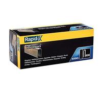 Rapid Staples, Narrow Crown No. 606, Leg Length 30mm, 4000 Pieces | High-Performance Staple Gun Staples for Dense Materials, Resin-Coated Galvanised Steel (466301040)