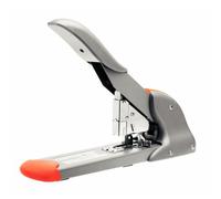 Rapid Fashion HD210 Heavy Duty Stapler, 210 Sheet Capacity, High Volume Stapling, Metal and Plastic, Silver/Orange, 23633700