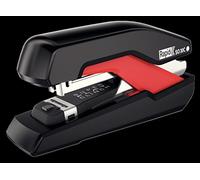 Rapid Supreme Omnipress SO30c Half Strip Stapler, 30 Sheet Capacity, Compact Design, Low Effort Stapling, Super Flat Clinch Stapling, Includes Staples, Black/Red, 50005550