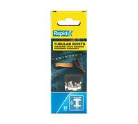 Rapid Tubular Rivets 8 X 3 X 9mm For Leather Textiles Plastics Jeans Decoration & Pocket Repair 25 Pieces