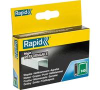 Rapid High-Performance Staples for Insulation, Thin Plastics, Cardboard and Carpets Flatwire No. 140, Leg Length 14mm, Staple Gun Staples, Galvanised Steel, 2000 Pieces, Boxed (11915631)