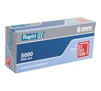 Rapid 11856250 53/6B 6mm Galvanised Staples Box of 5000