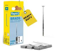 Rapid High Performance No.8 Galvanised Steel Brad Nails, Wire Length: 30 mm, 40109536-1000 Pieces