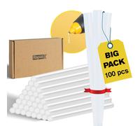 RAPID Universal 100 Pack of 7mm Glue Sticks - Ø7 x 100mm, Transparent Hot Melt Glue Sticks for Arts, Crafts, and Small Repairs, Solvent-Free
