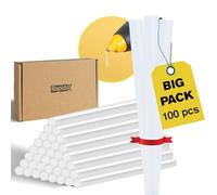 RAPID Universal 100 Pack of 7mm Glue Sticks - Ø7 x 90mm, Transparent Short Glue Sticks for Arts, Crafts, and Small Repairs, Solvent-Free, High Resin Levels, 380g Pack, Glue Gun Not Included
