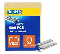 Rapid Vr 22 Galvanized Fence Hogrings, Suitable For 5-11 mm Netting Wire, Ideal Securing Cages And Fencing, 1600 Pieces, Boxed