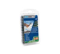 Rapid VR22 Galvanized Fence Hogrings with Green PET Coating, Suitable for 5-11 mm Netting Wire, Ideal for Securing Cages and Fencing, 1100 Pieces, Blister (40108807)