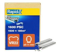 Rapid VR22 Galvanized Fence Hogrings, 1600 Pieces | Suitable for 5-11 mm Netting Wire, Ideal for Securing Cages and Fencing, 1600 Pieces (40108810)