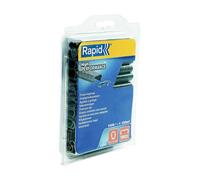 Rapid VR22 Galvanized Fence Hogrings with Grey PET Coating, Suitable for 5-11 mm Netting Wire, Ideal for Securing Cages and Fencing, 1100 Pieces, Blister (5001333)