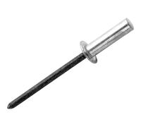 Rapid Rivets Waterproof Rivets Including Drill Piece, 4 x 12 mm, 5000400 - 50 Pieces, Silver/ Blue/ Clear